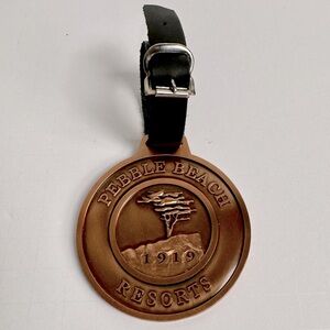 Pebble Beach Resort Golf Bag Tag Links at Spanish Bay Metal Medallion